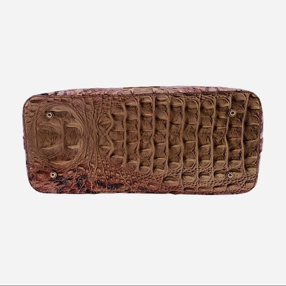 BRAHMIN MEDIUM MISHA PROWL CHEETAH PINK GOLD TOTE - Picture 11 of 12